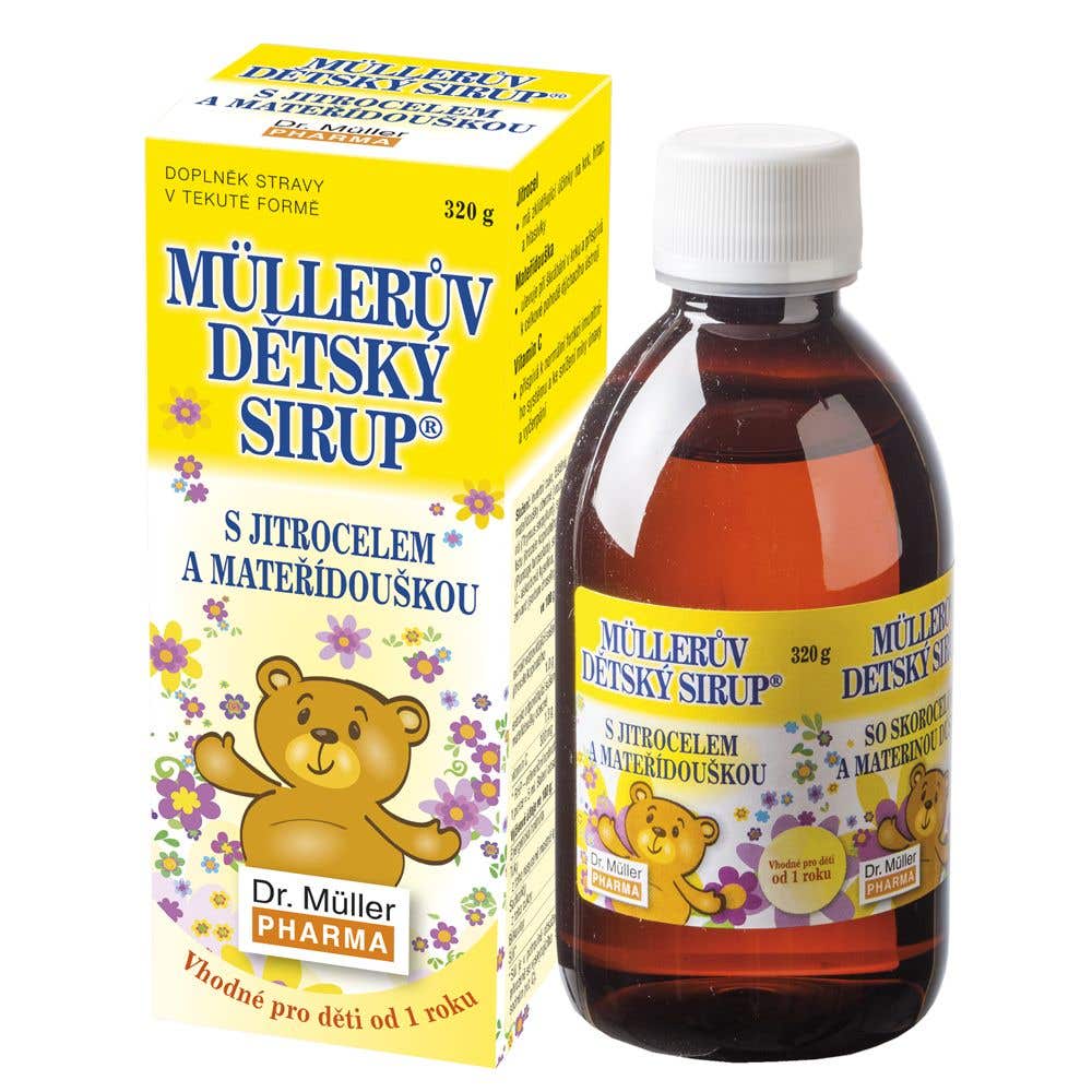 Dr. Müller Müllerův dětský sirup s jitrocelem a mateřídouškou 320 g