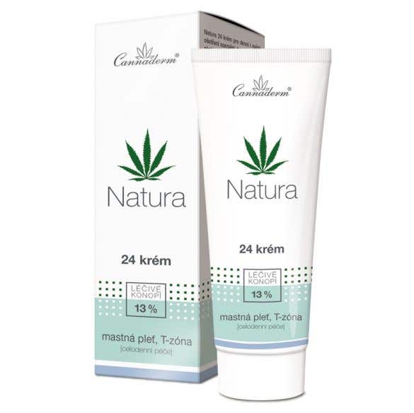 Cannaderm Natura 24 krém na mastnou pleť 75