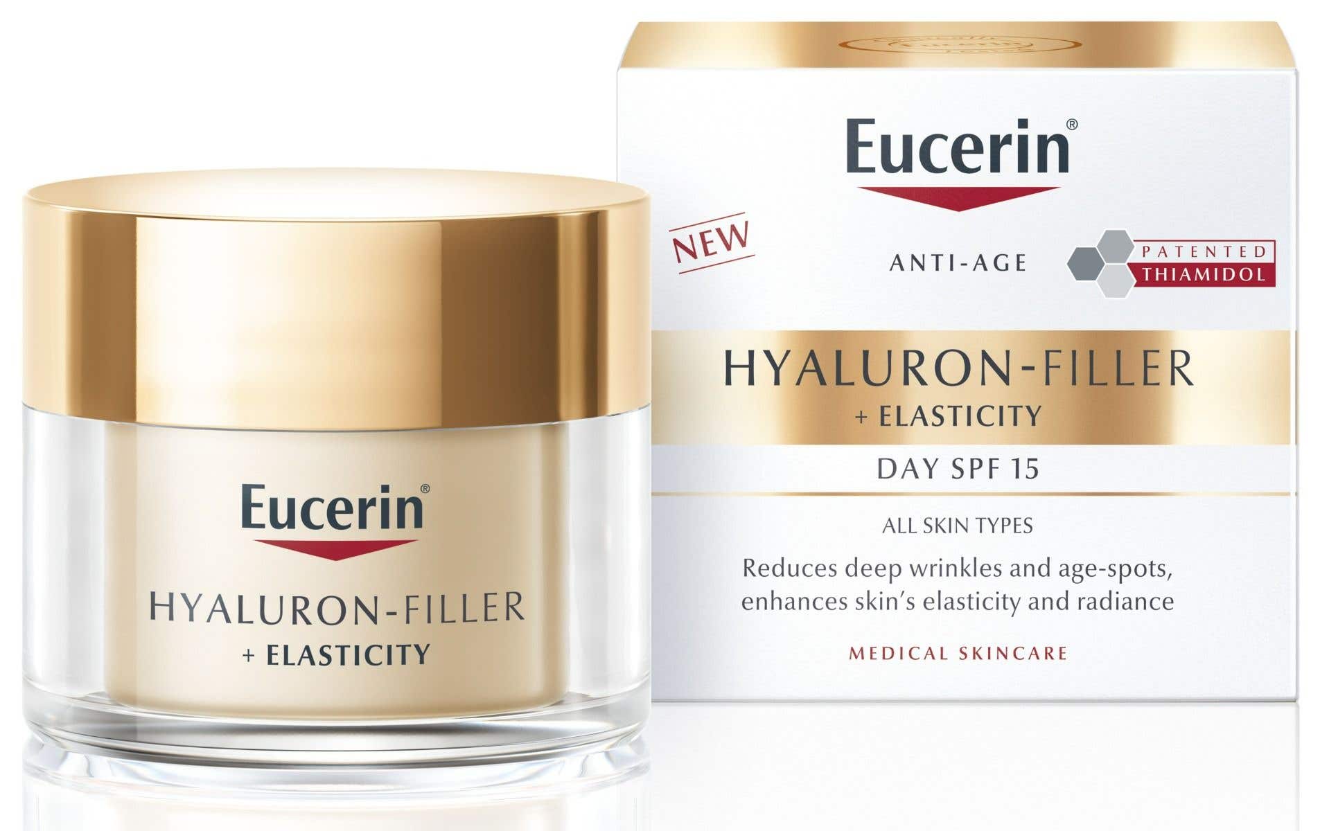 Eucerin Hyaluron Filler+ Elasticity denní krém SPF 15 50 ml