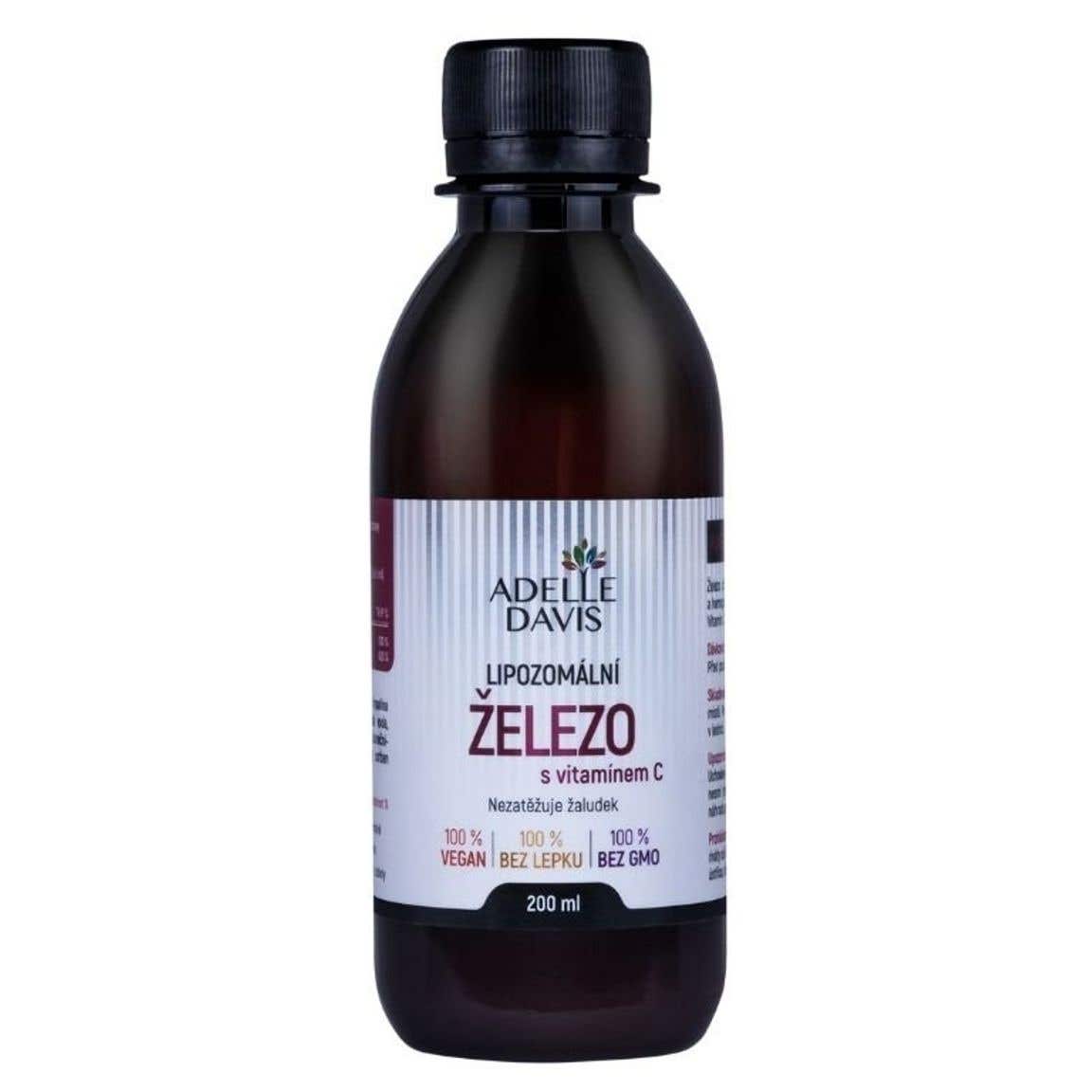 Adelle Davis Lipozomálne Železo + Vitamín C 200 ml
