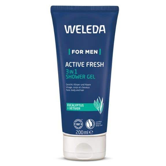 Weleda For Men Active Fresh 3v1 Sprchový gel 200 ml