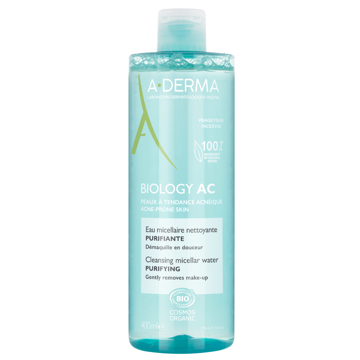 A-Derma Biology AC Čisticí micelární voda BIO 400 ml