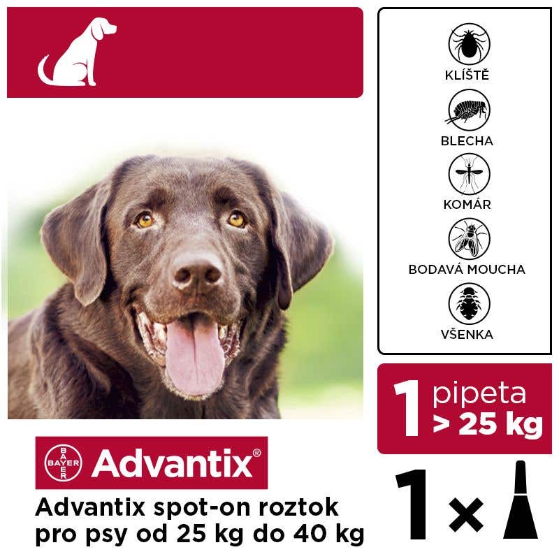 Advantix Antiparazitikum pro psy nad 25kg spot-on 1x4ml