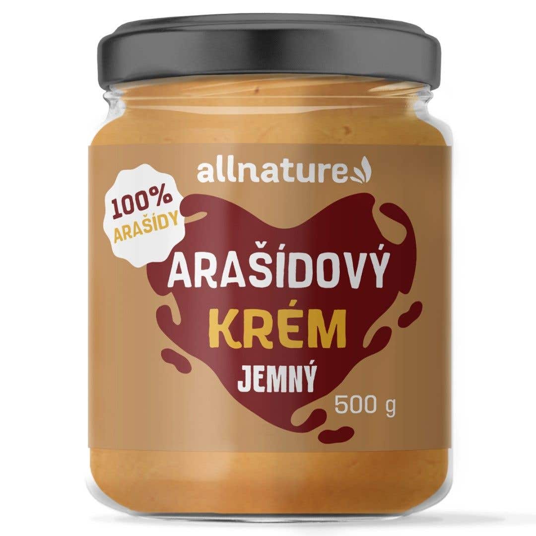 Allnature Arašídový krém jemný 500 g
