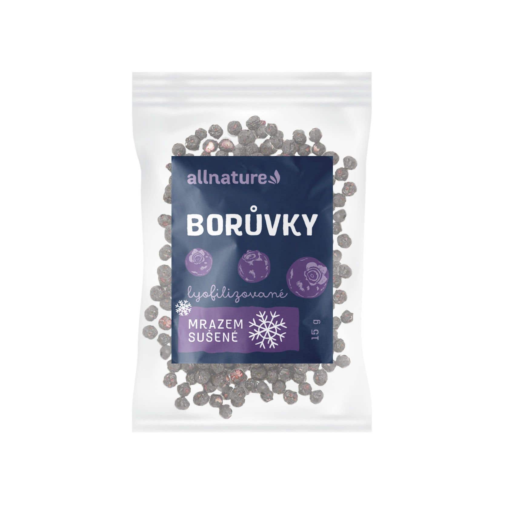 Allnature Borůvka sušená mrazem celá 15 g