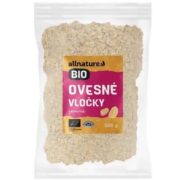 Allnature Ovesné vločky jemné BIO 500 g