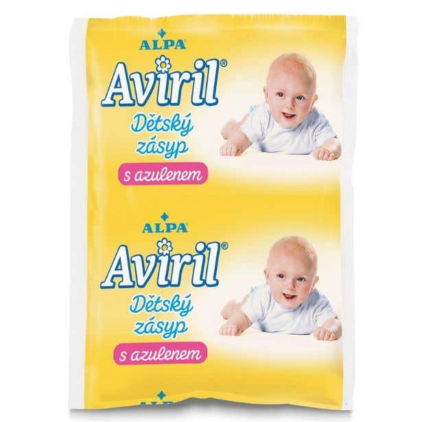 Aviril Dětský zásyp s azulenem - náhradní sáček 100 g