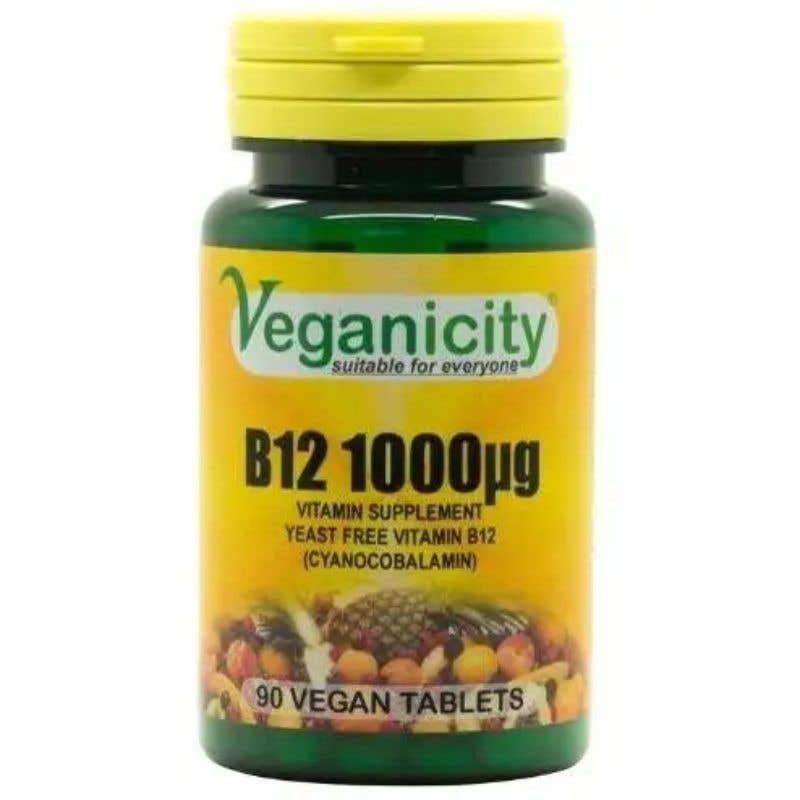 Veganicity Vitamín B12 Cyanocobalamin 1000 µg 90 vegan tablet