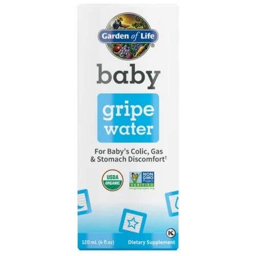 Garden of Life Baby organic gripe water – Bylinná směs na dětské koliky a střevní potíže BIO 120 ml