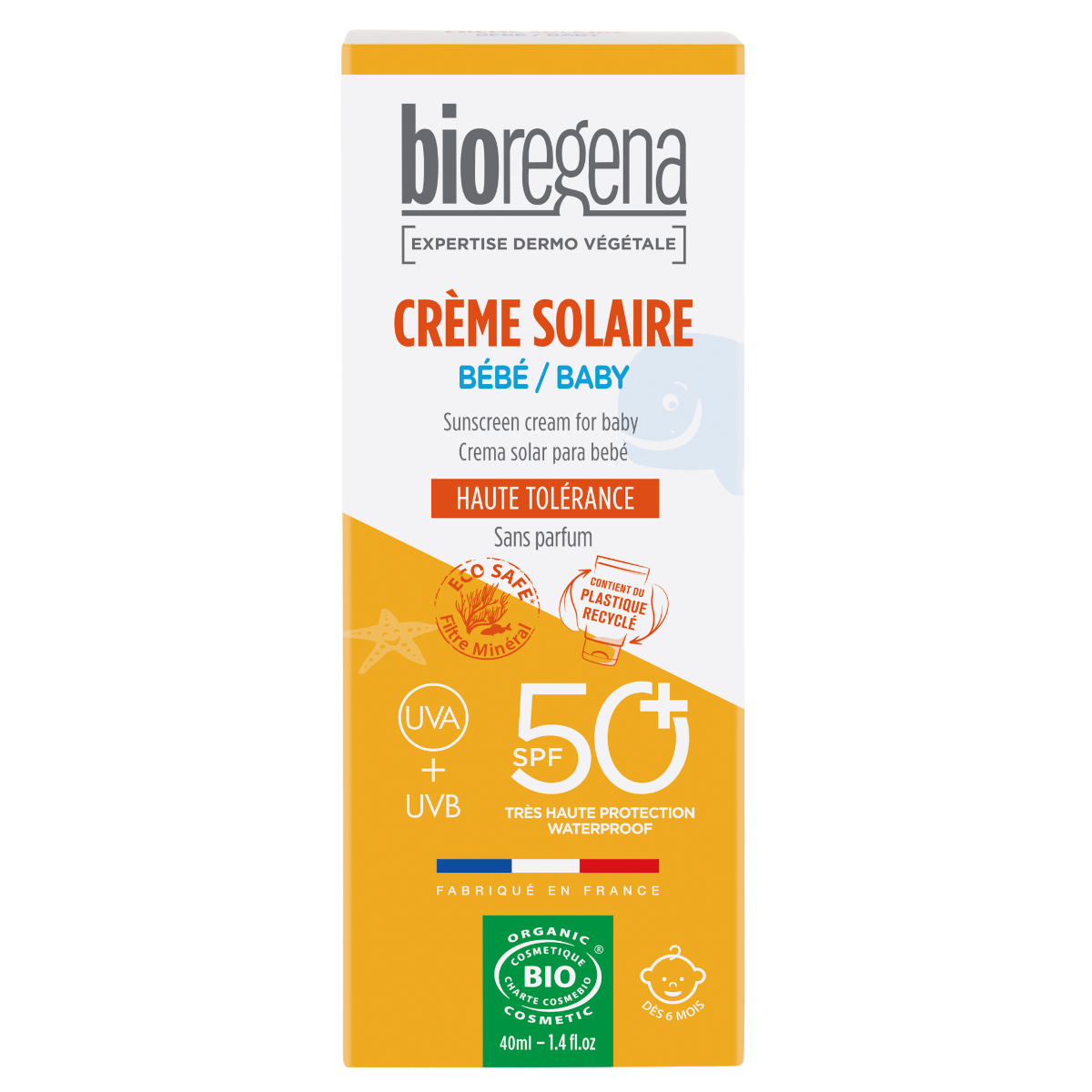 Bioregena Organický krém na opalování SPF 50+ pro děti BIO 40 ml
