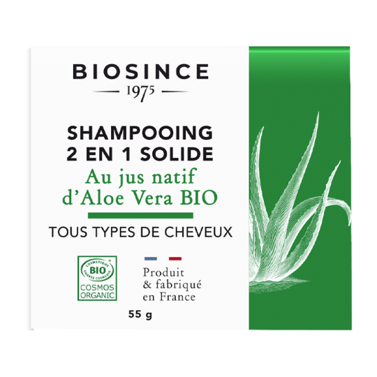 Biosince 1975 Tuhý šampon 2v1 BIO 55 g