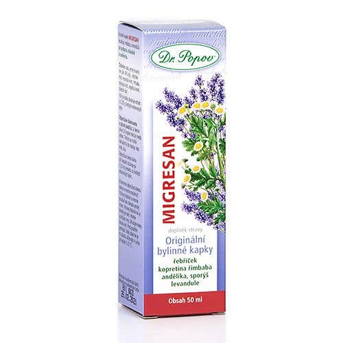 Dr. Popov Tinktura Migresan bylinné kapky 50 ml