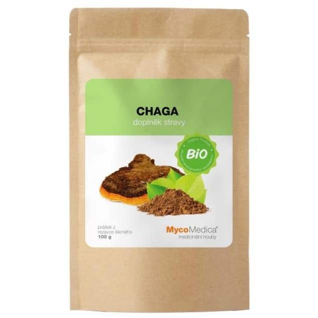 Mycomedica Chaga prášek BIO 100 g