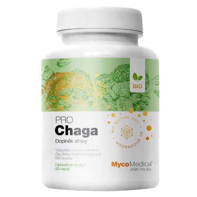 MycoMedica Chaga PRO BIO 90 rostlinných kapslí