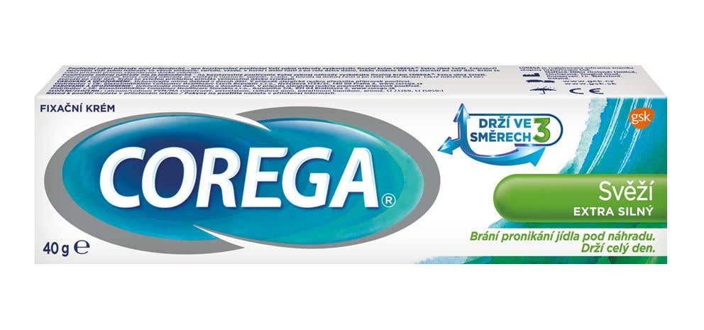 Corega Svěží extra silný fixační krém 40g