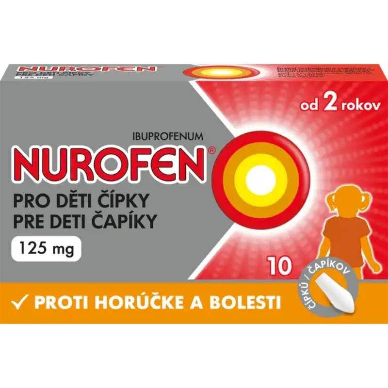 Nurofen Pro děti Čípky 125 mg 10 čípků