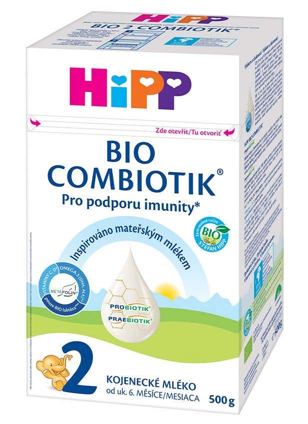 HiPP 2 Combiotik Pokračovací mléčná kojenecká výživa BIO 500 g 