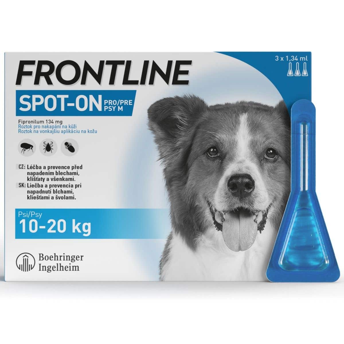 Frontline Spot-on pro psy M 10-20 kg 3 ks