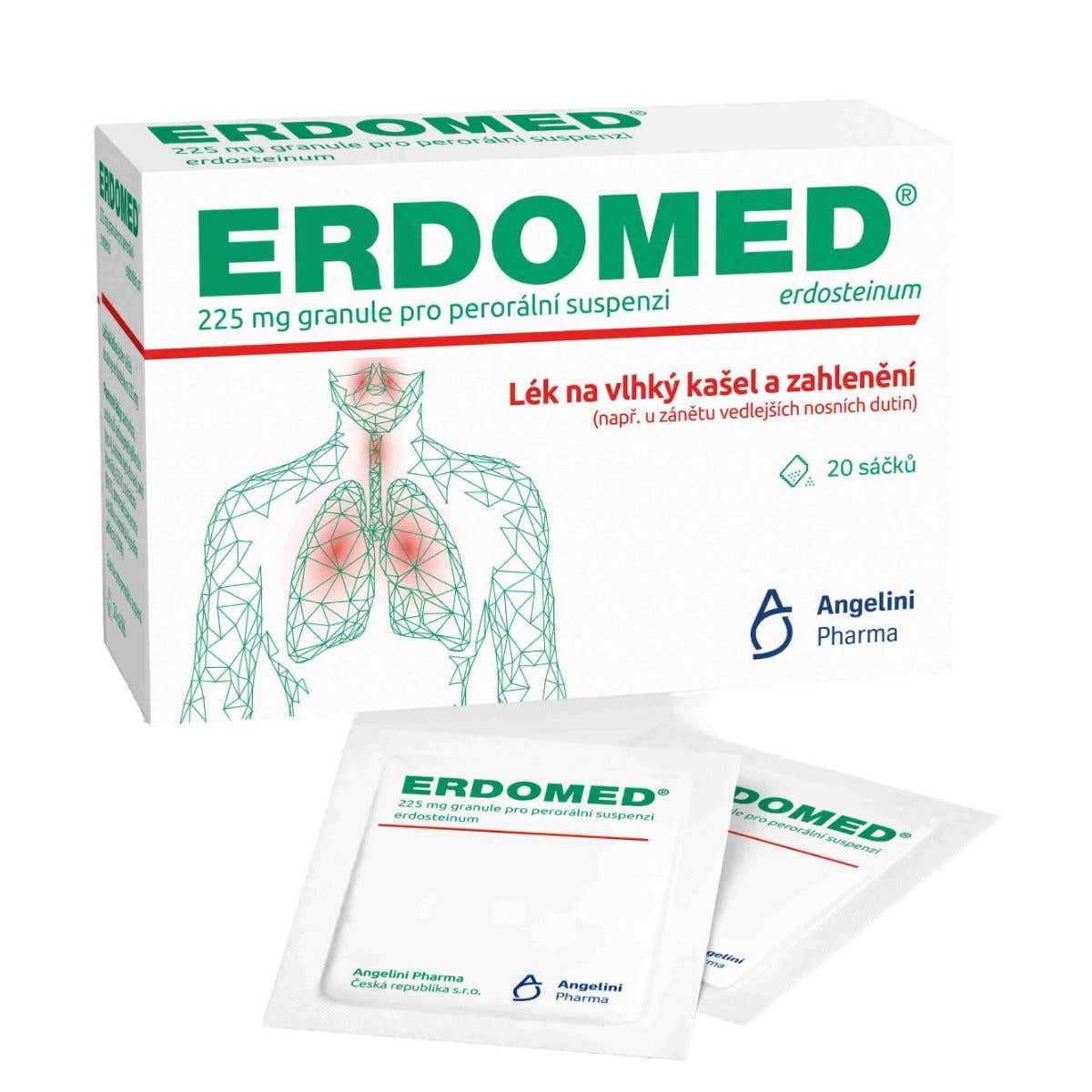 Erdomed 225 mg 20 sáčků