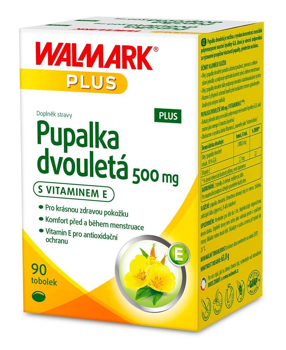 Walmark Pupalka dvouletá 500 mg s vitaminem E PLUS 90 tobolek