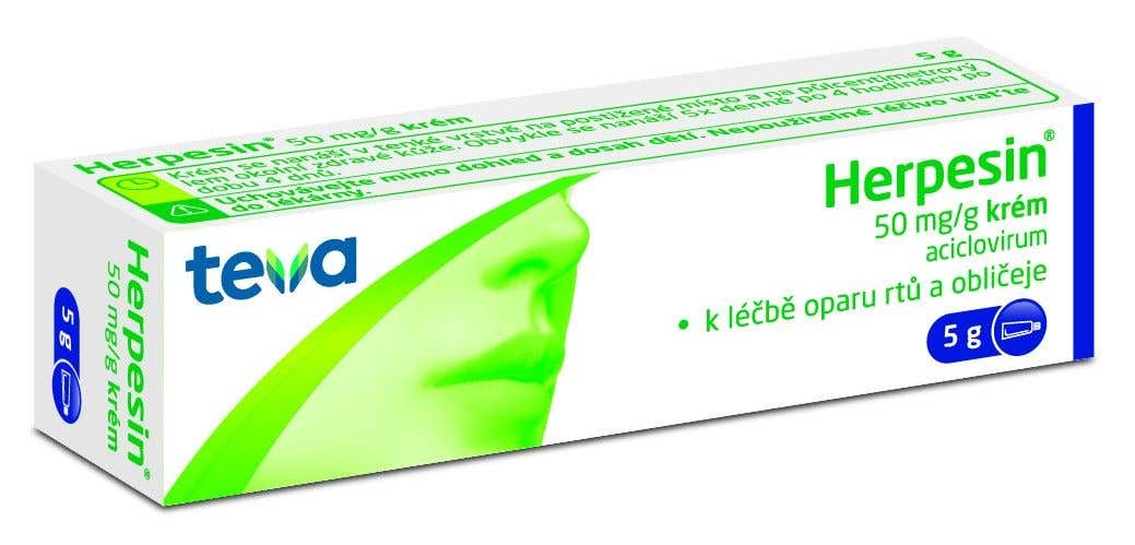 Herpesin krém 5 g 5%
