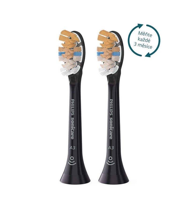 Philips Sonicare Prestige Standard HX9092/11 – Náhradní hlavice černé 2 ks