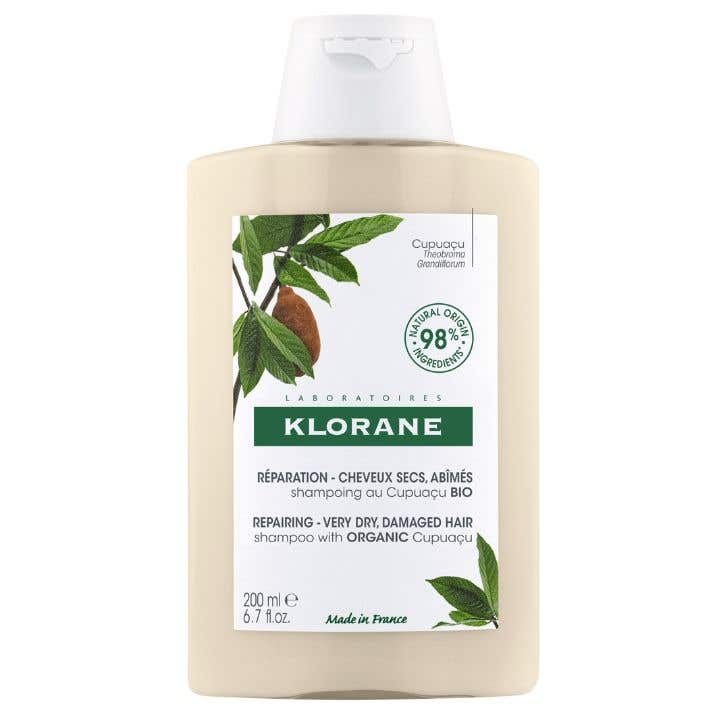 Klorane Šampon s BIO máslem cupuaçu 200 ml - vyživující a obnovující pro velmi suché, poškozené a lámavé vlasy