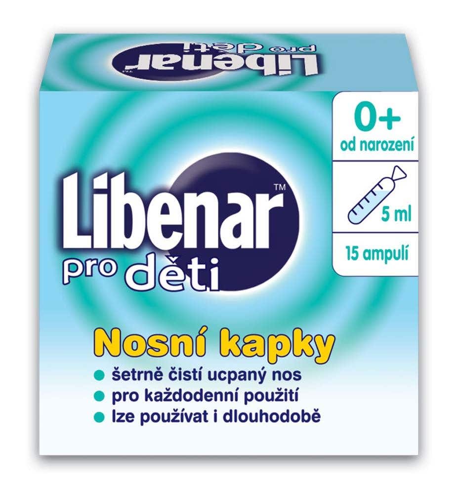 Libenar nosní kapky pro děti 15 ampulí