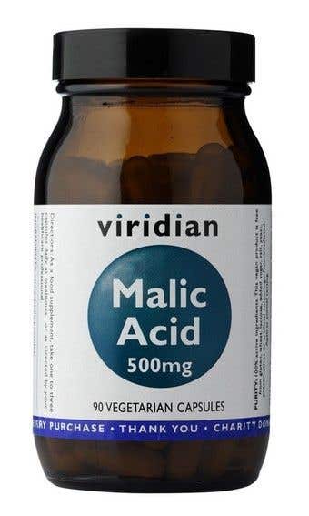 Viridian Malic Acid Kyselina jablečná 500 mg 90 kapslí