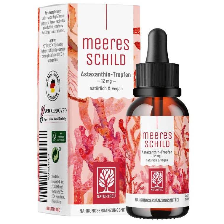 Naturtreu Mořský štít - Astaxanthin 12 mg kapky 30 ml