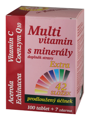 MedPharma Multivitamín s minerálmi + extra koenzým Q10 107 tabliet