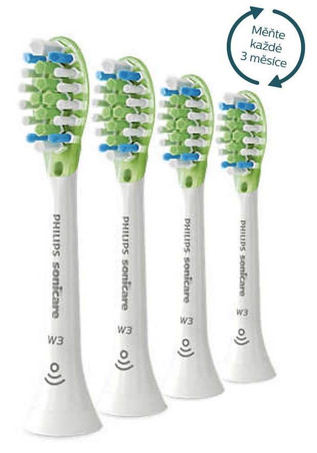 Philips Sonicare Premium White W3 náhradní hlavice standardní velikost 4 ks HX9064