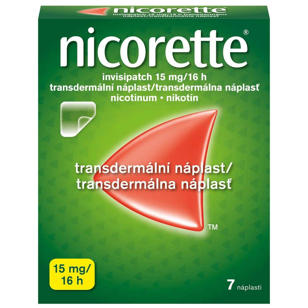 Nicorette Invisipatch 15 mg/16 h transdermální náplast 7 ks