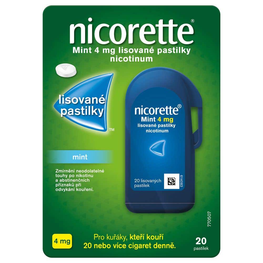 Nicorette Mint 4mg 20 pastilek