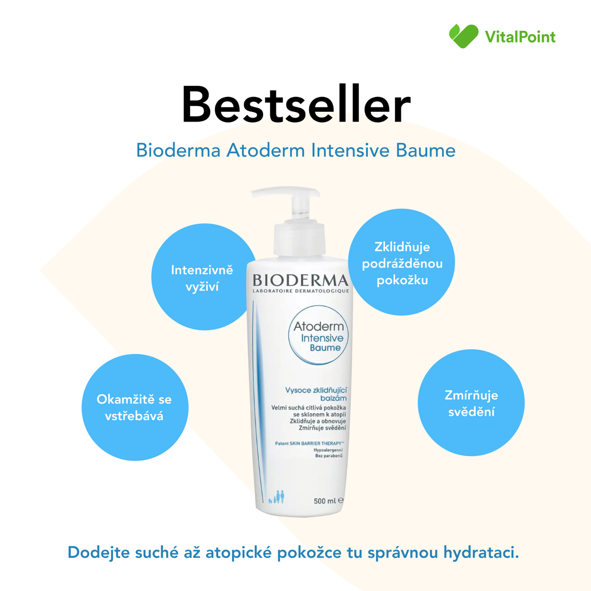 Bioderma Atoderm Intensive Baume 500 ml