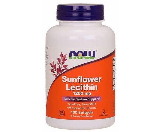 Now Foods Slunečnicový Lecitin 1200 mg 100 softgel kapslí