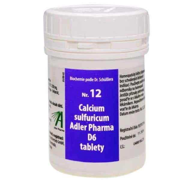 Adler Pharma Schüsslerovy soli – Nr. 12 Calcium sulfuricum D6 1000 tablet