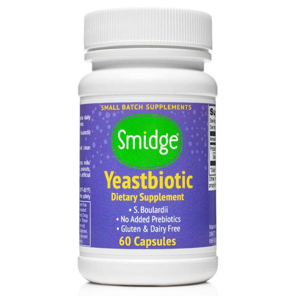 Smidge Yeastbiotic probiotika Saccharomyces boulardii 60 kapslí 