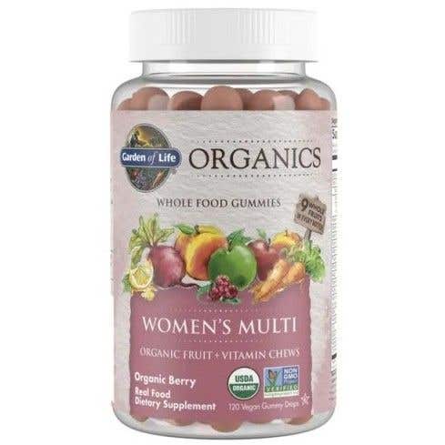 Garden of Life Organics Multivitamín Gummies Pro Ženy - z organického ovoce - 120 vegan bonbonů