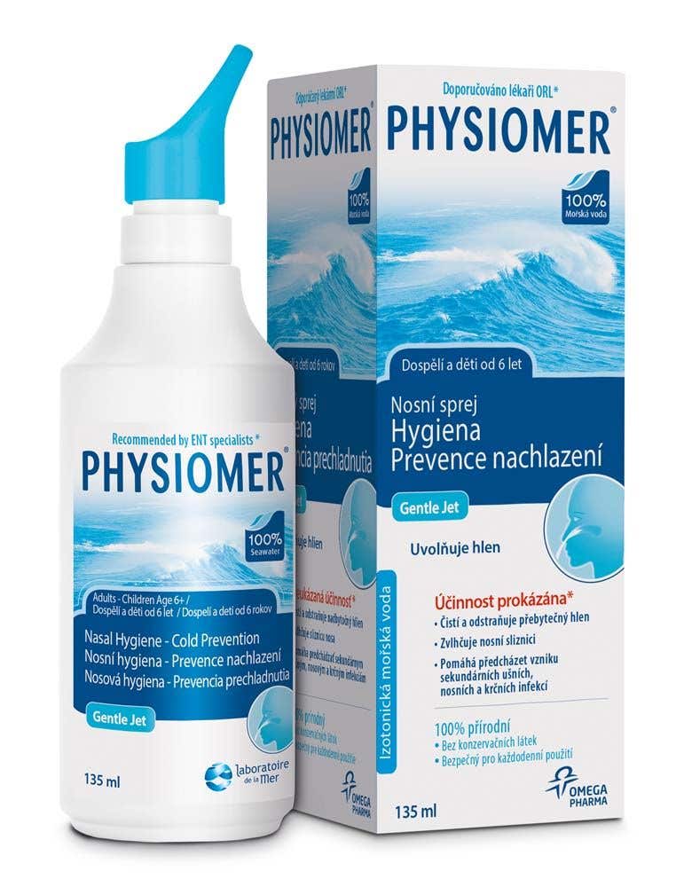 Physiomer Gentle jet a sprej nosový sprej 135 ml