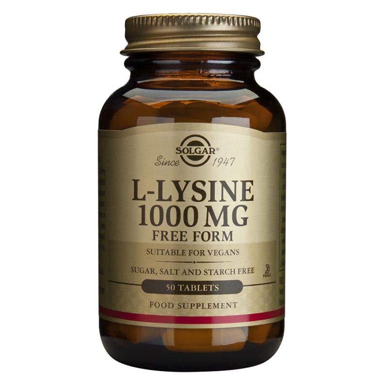 Solgar L-Lyzín 1000 mg 50 tabliet