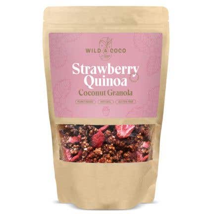 Wild and Coco Strawberry Quinoa Coconut Granola 220 g