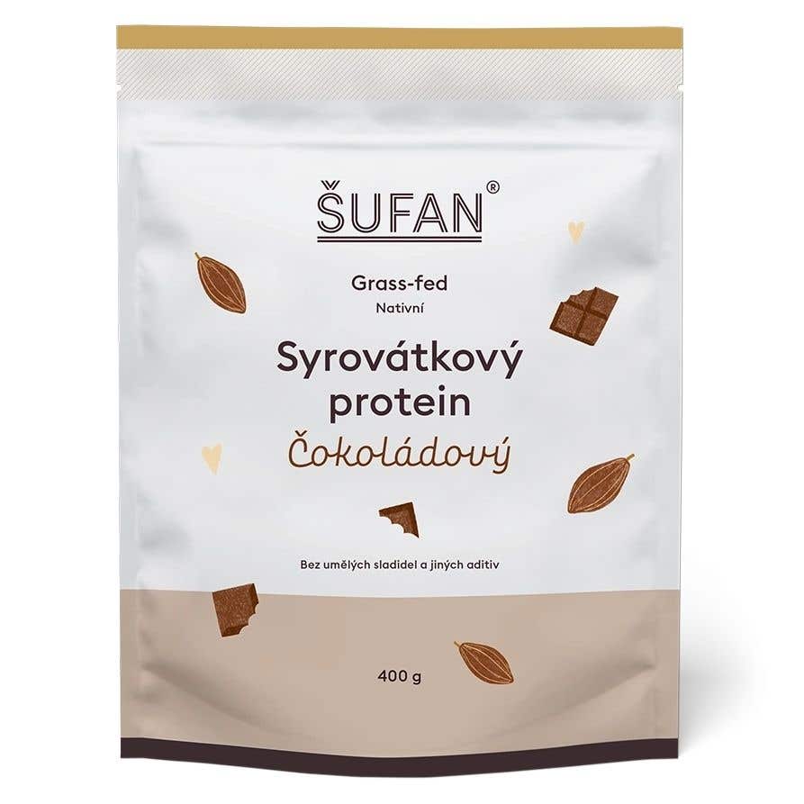 Šufan Syrovátkový protein – čokoládový 400 g