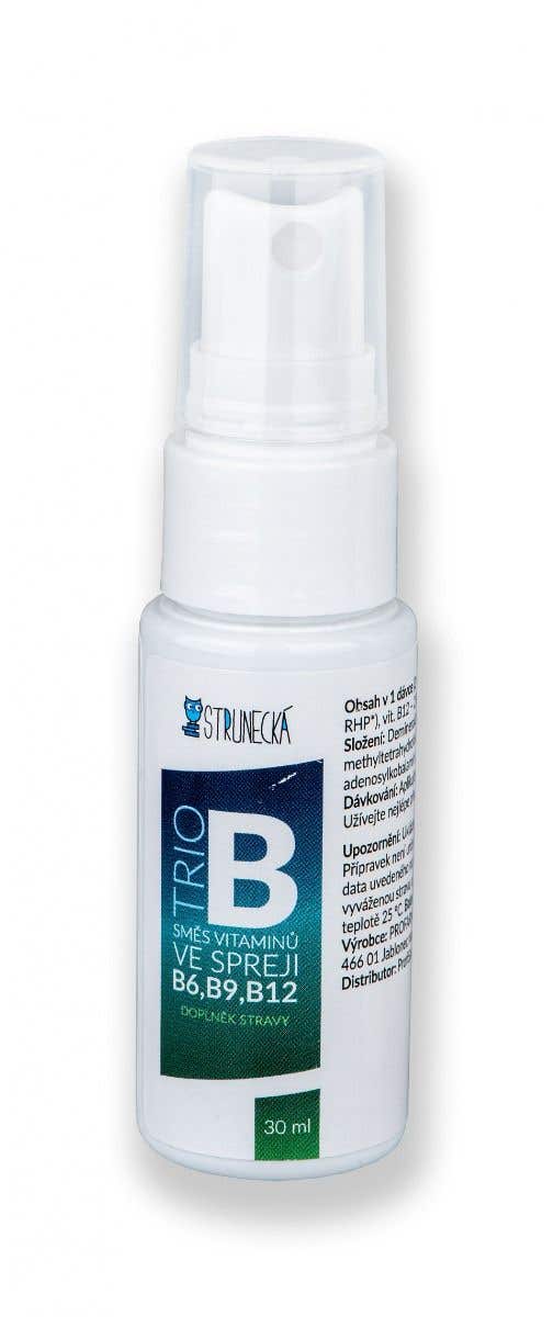 Strunecká Trio B - kombinace vitamínů B6, B9, B12 ve spreji 30 ml