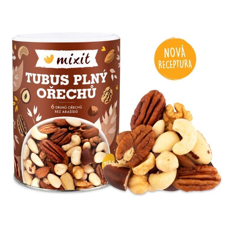 Mixit Tubus plný ořechů 350 g 