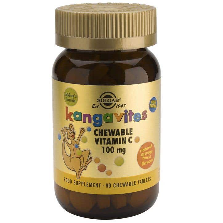 Solgar Cucací Vitamin C 100 mg pro děti pomeranč 90 tablet