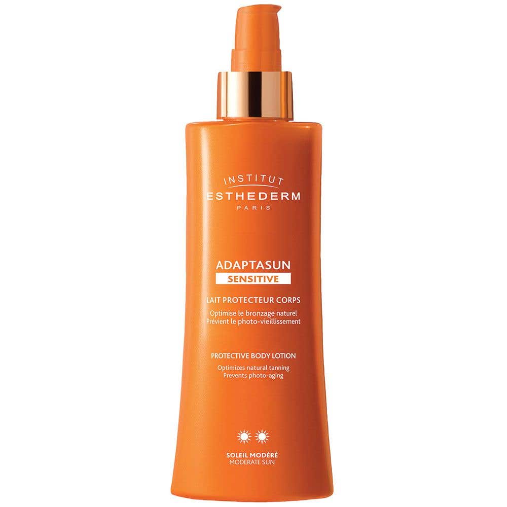 Institut Esthederm Adaptasun Sensitive Moderate sun - Tělové mléko pro citlivou pleť pro mírné slunce 200ml