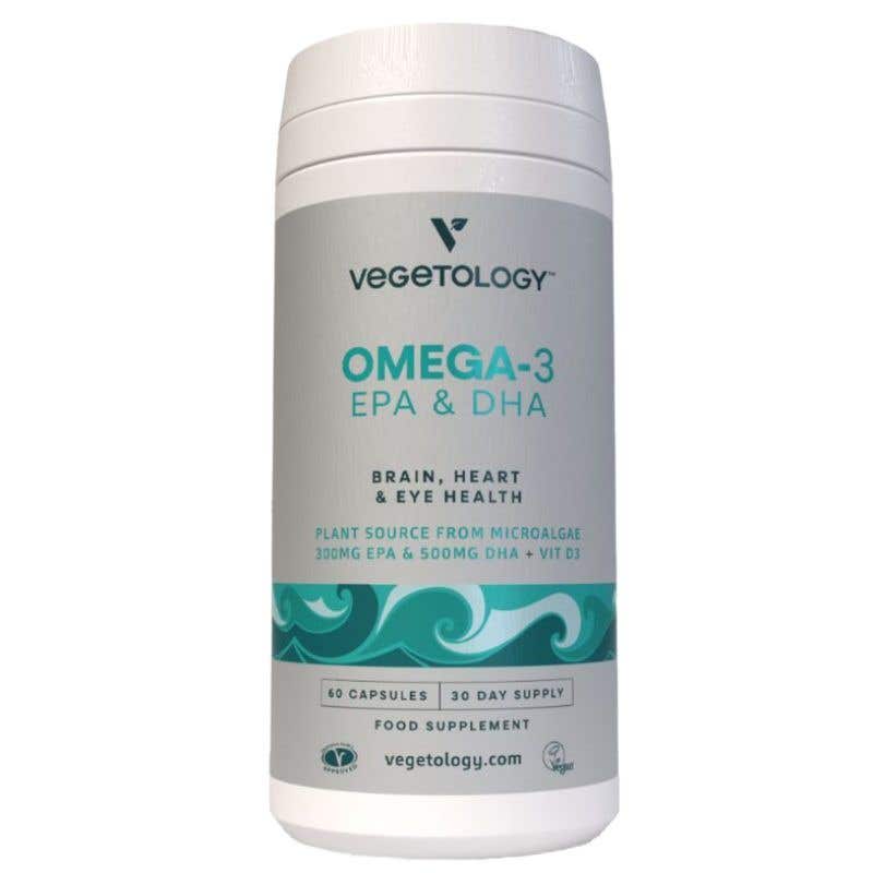 Vegetology Omega-3 (Opti3) EPA a DHA + vitamín D3 60 kapslí