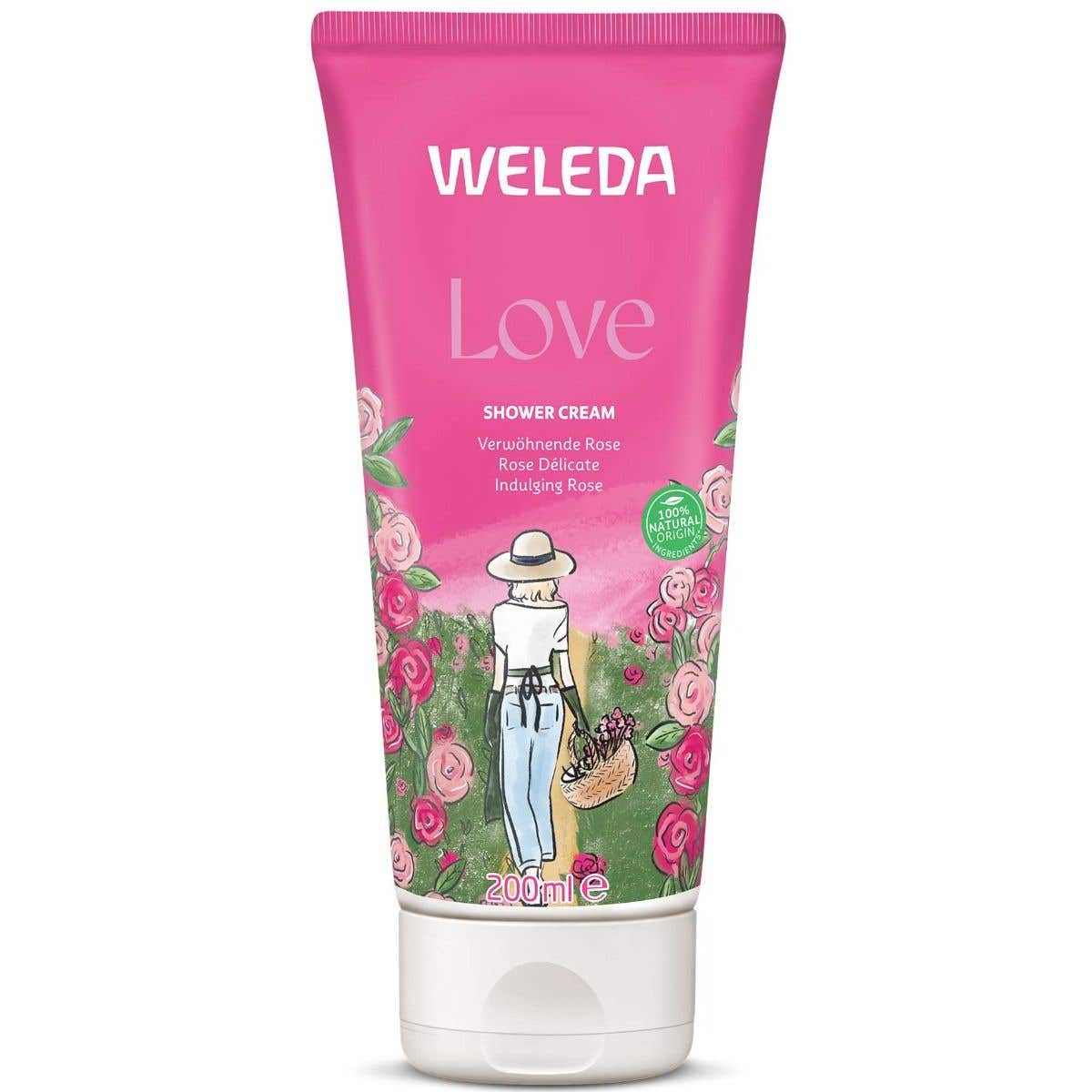 Weleda Love Růžový sprchový krém 200 ml