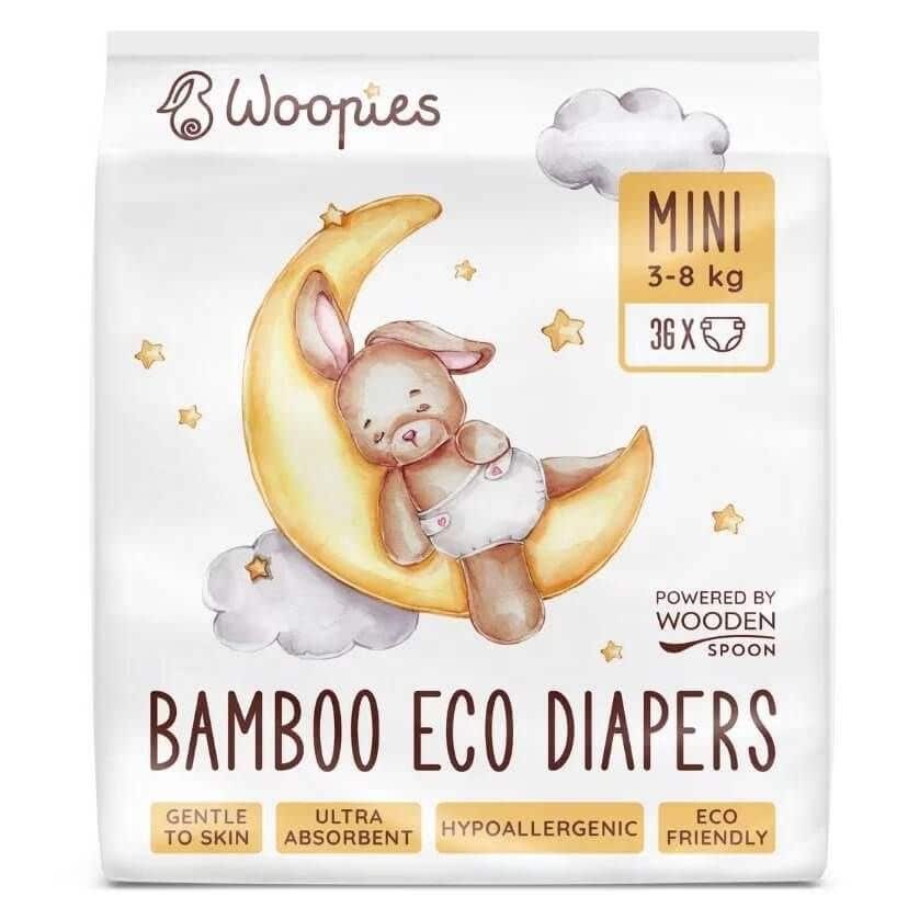 Woopies Dětské eko pleny Mini 3-8 kg 36 ks
